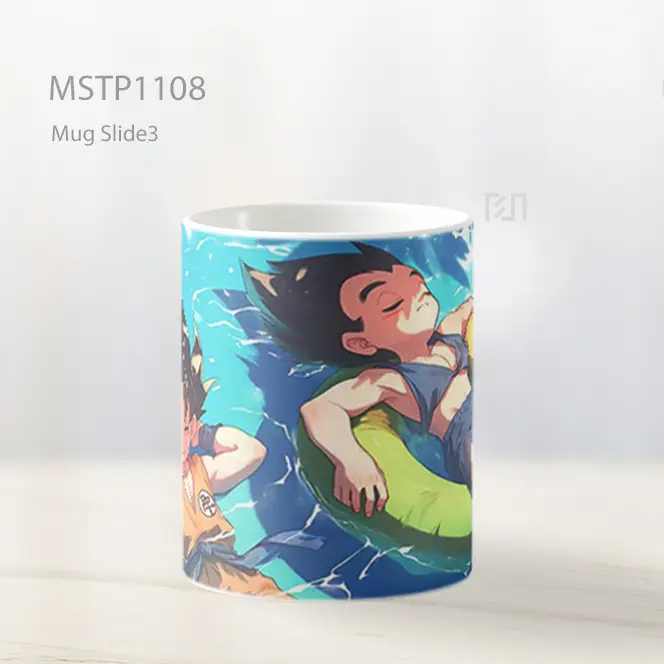 Goku Dan Vegeta Dragon Ball Chibi Santai Mug MSTP1108 - All-side / Desain