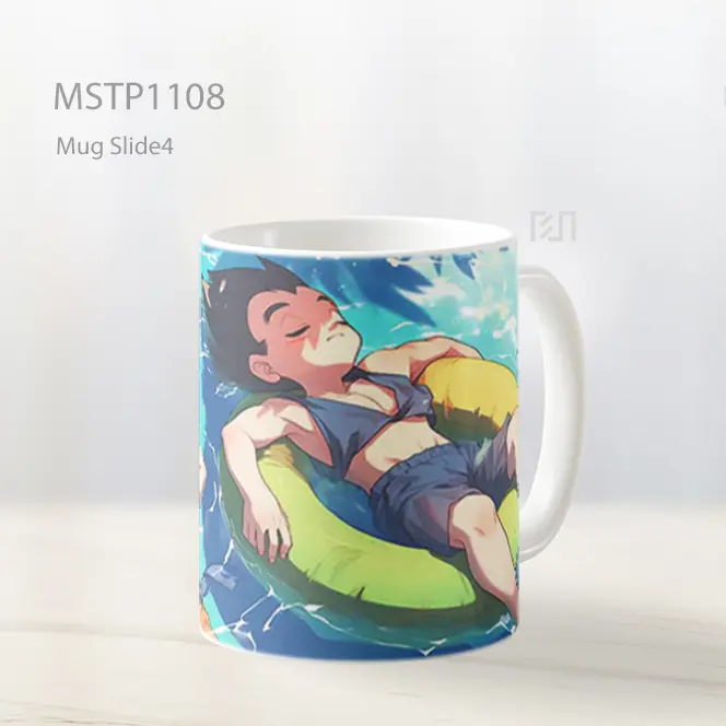 Goku Dan Vegeta Dragon Ball Chibi Santai Mug MSTP1108