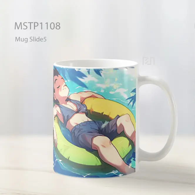 Goku Dan Vegeta Dragon Ball Chibi Santai Mug MSTP1108 - All-side / Desain