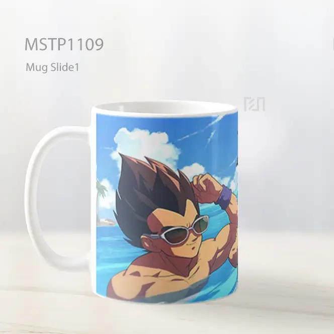 Goku Dan Vegeta Dragon Ball Hari Pantai Mug MSTP1109 - All-side / Desain