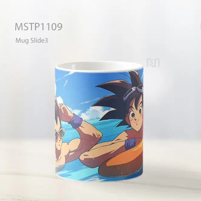 Goku Dan Vegeta Dragon Ball Hari Pantai Mug MSTP1109 - All-side / Desain