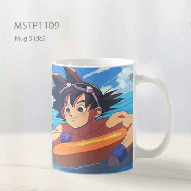 Goku Dan Vegeta Dragon Ball Hari Pantai Mug MSTP1109 - All-side / Desain