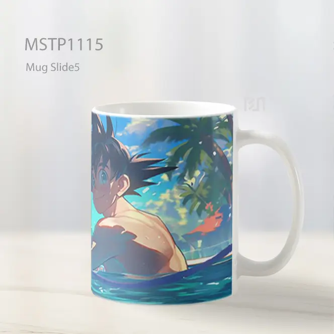 Goku Dragon Ball Bersenang Di Kolam Musim Panas Mug MSTP1115 - All-side / Desain