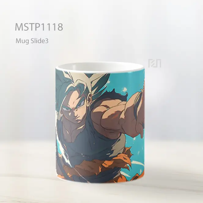 Goku Dragon Ball Pukulan Aksi Mug MSTP1118 - All-side / Desain