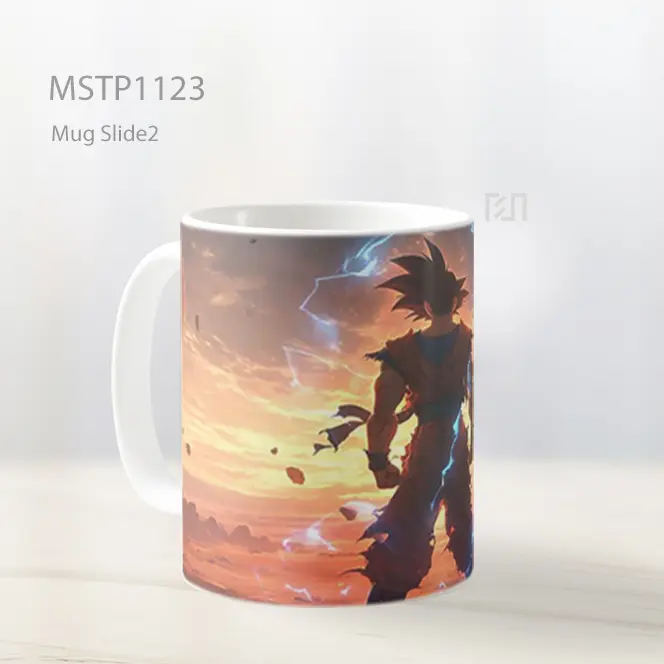 Goku Dragon Ball Z Mengisi Ki Mug MSTP1123 - All-side / Desain