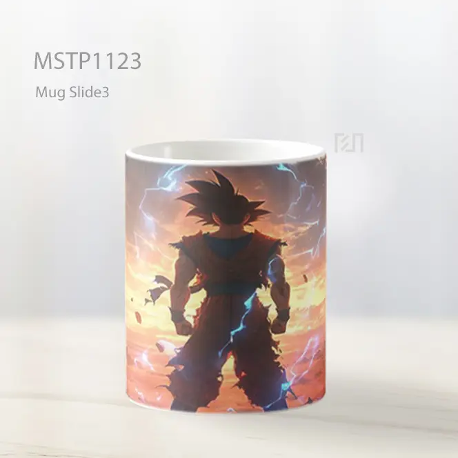 Goku Dragon Ball Z Mengisi Ki Mug MSTP1123 - All-side / Desain