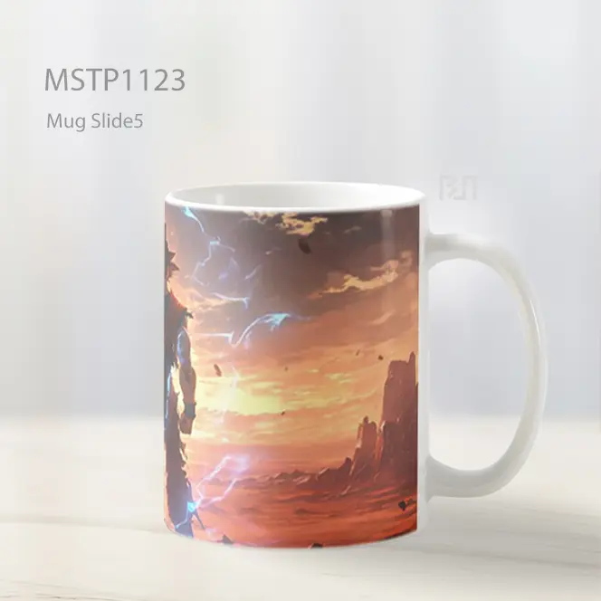 Goku Dragon Ball Z Mengisi Ki Mug MSTP1123 - All-side / Desain