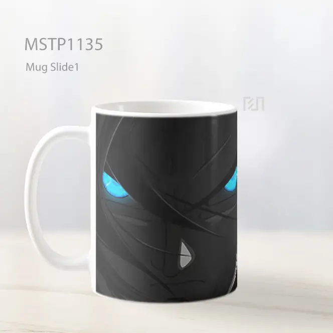 Goku Mata Biru Bercahaya Anime Gelap Mug MSTP1135 - All-side / Desain