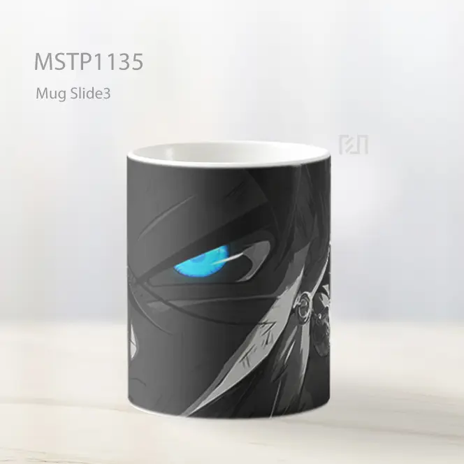 Goku Mata Biru Bercahaya Anime Gelap Mug MSTP1135 - All-side / Desain