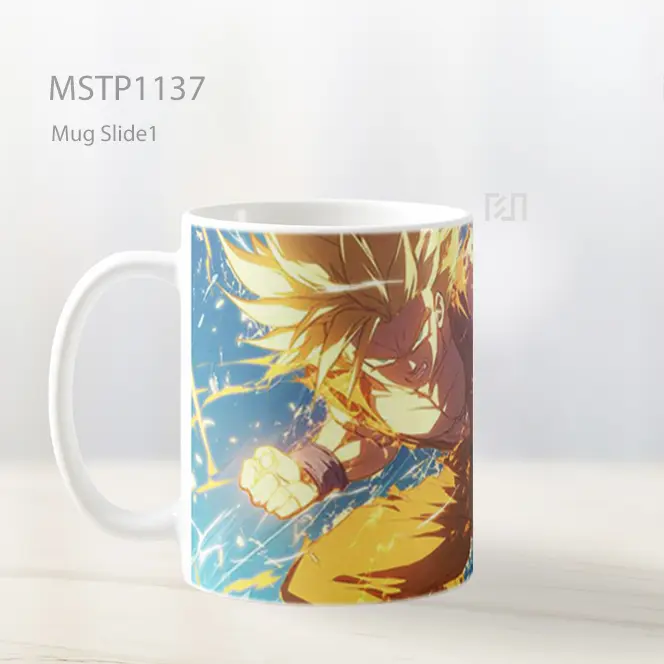 Goku Mengisi Energi Super Saiyan Mug MSTP1137 - All-side / Desain