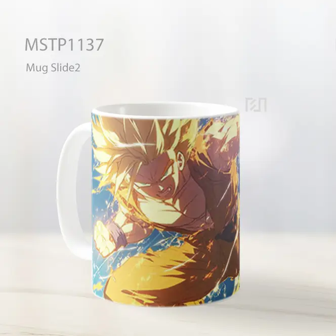 Goku Mengisi Energi Super Saiyan Mug MSTP1137 - All-side / Desain