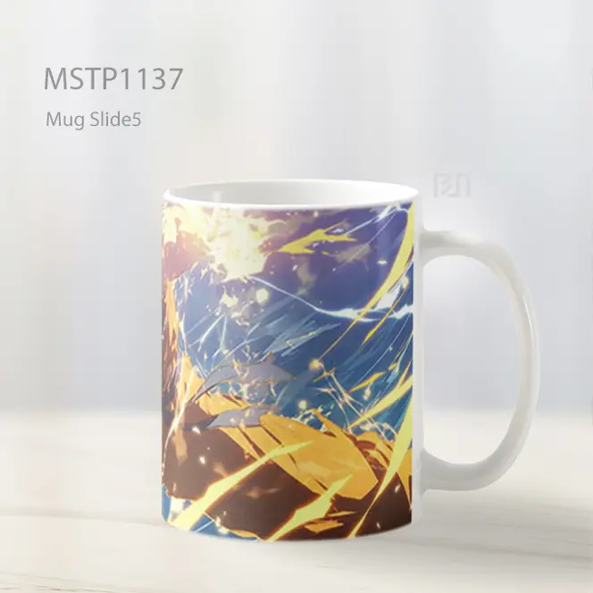 Goku Mengisi Energi Super Saiyan Mug MSTP1137 - All-side / Desain