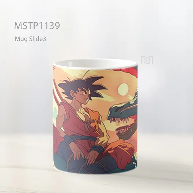 Goku Menunggang Shenron Di Awan Mug MSTP1139 - All-side / Desain