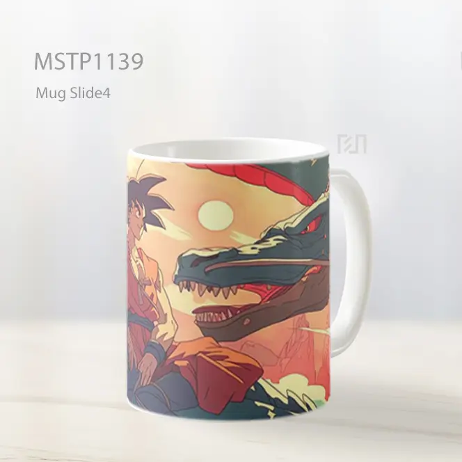 Goku Menunggang Shenron Di Awan Mug MSTP1139