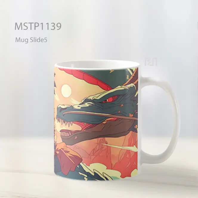 Goku Menunggang Shenron Di Awan Mug MSTP1139 - All-side / Desain