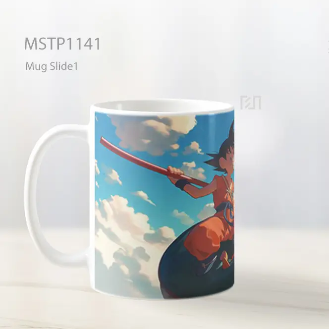 Goku Muda Naik Shenron Mug MSTP1141 - All-side / Desain