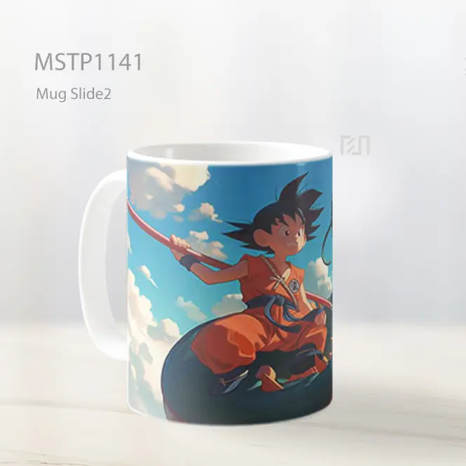 Goku Muda Naik Shenron Mug MSTP1141 - All-side / Desain