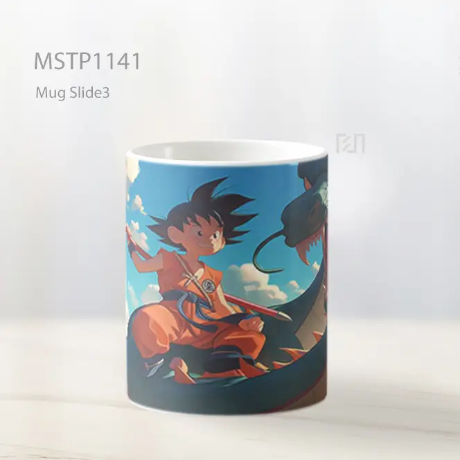 Goku Muda Naik Shenron Mug MSTP1141 - All-side / Desain