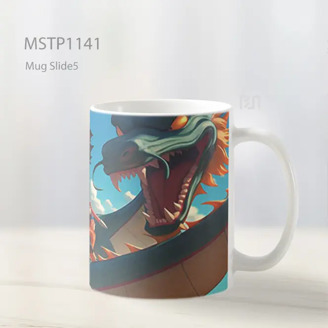 Goku Muda Naik Shenron Mug MSTP1141 - All-side / Desain