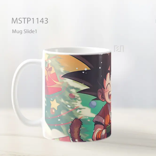 Goku Natal Hadiah Bahagia Mug MSTP1143 - All-side / Desain