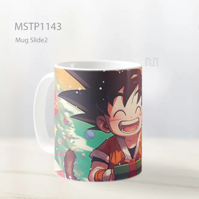 Goku Natal Hadiah Bahagia Mug MSTP1143 - All-side / Desain