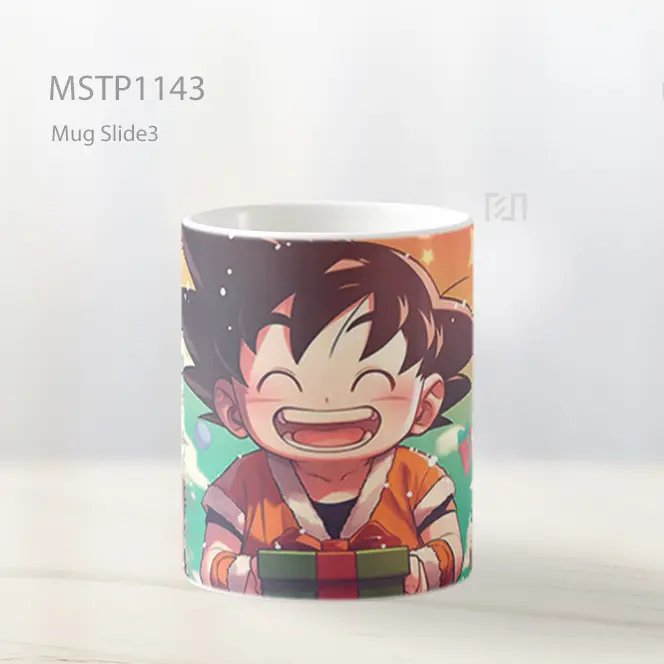 Goku Natal Hadiah Bahagia Mug MSTP1143 - All-side / Desain
