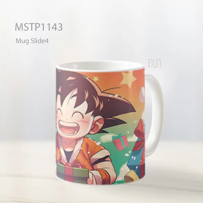 Goku Natal Hadiah Bahagia Mug MSTP1143
