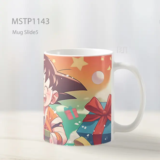 Goku Natal Hadiah Bahagia Mug MSTP1143 - All-side / Desain