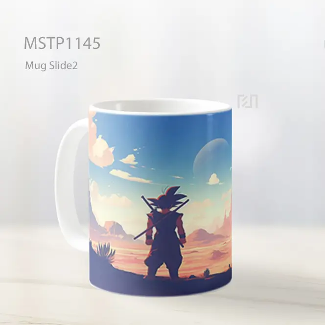 Goku Pemandangan Gurun Mug MSTP1145 - All-side / Desain