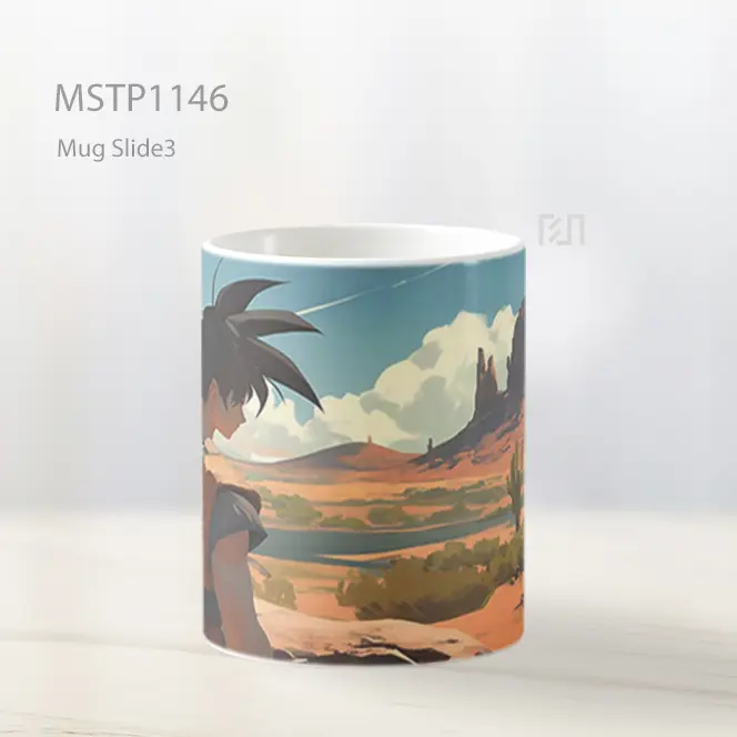 Goku Pemandangan Gurun Mug MSTP1146 - All-side / Desain