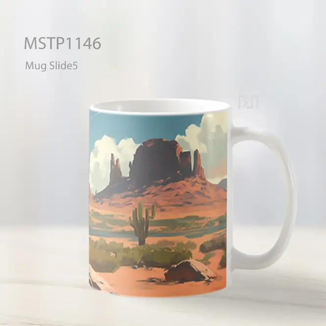 Goku Pemandangan Gurun Mug MSTP1146 - All-side / Desain