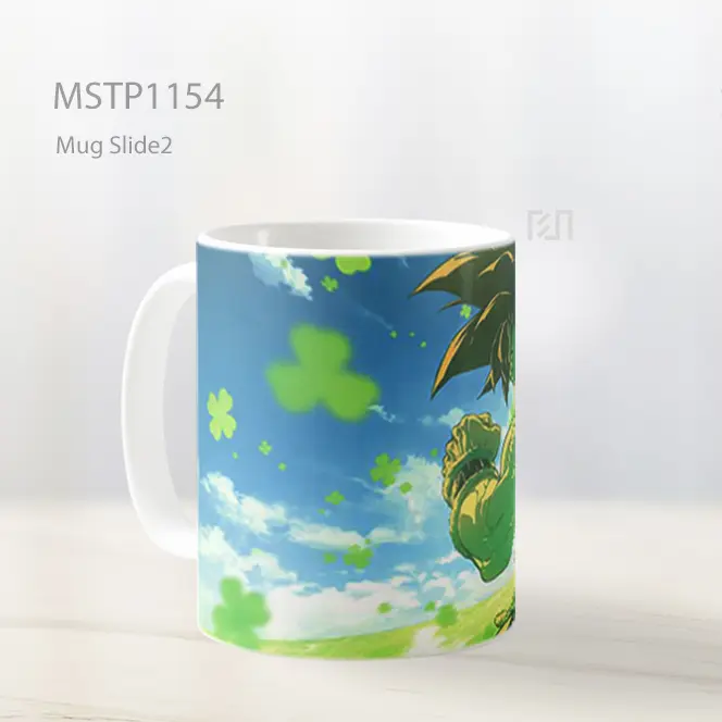 Goku Semanggi St Patricks Day Mug MSTP1154 - All-side / Desain