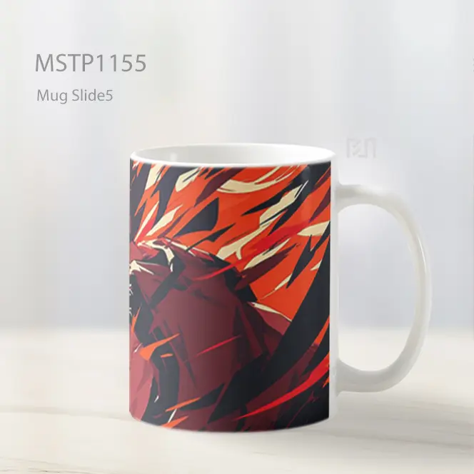Goku Serius Oranye Dbz Anime Mug MSTP1155 - All-side / Desain
