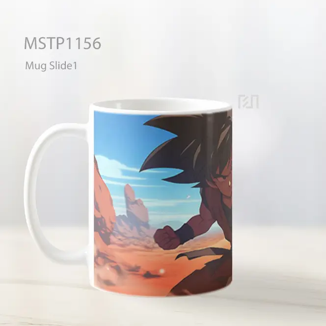 Goku Siap Bertarung Gurun Mug MSTP1156 - All-side / Desain