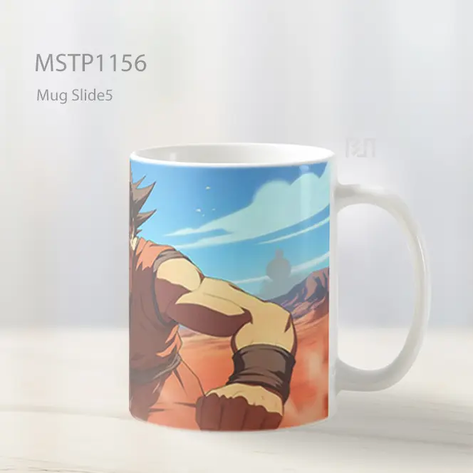 Goku Siap Bertarung Gurun Mug MSTP1156 - All-side / Desain