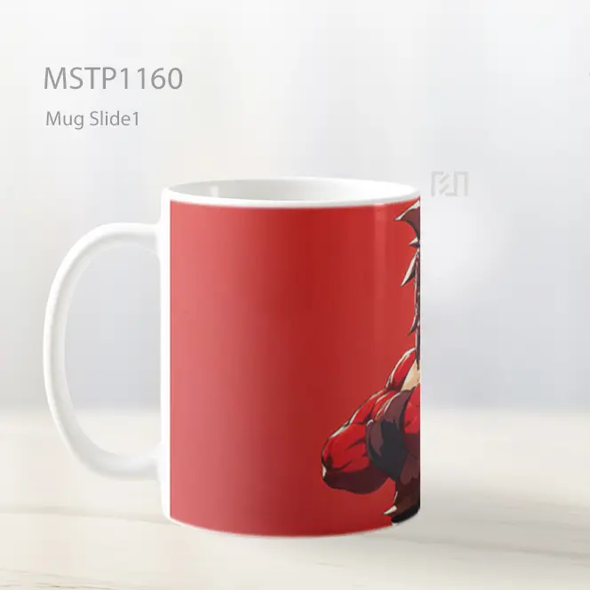 Goku Ssj4 Kekuatan Merah Dragon Ball Mug MSTP1160 - All-side / Desain
