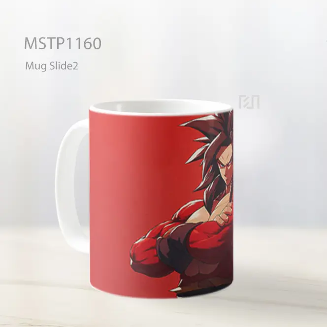 Goku Ssj4 Kekuatan Merah Dragon Ball Mug MSTP1160 - All-side / Desain
