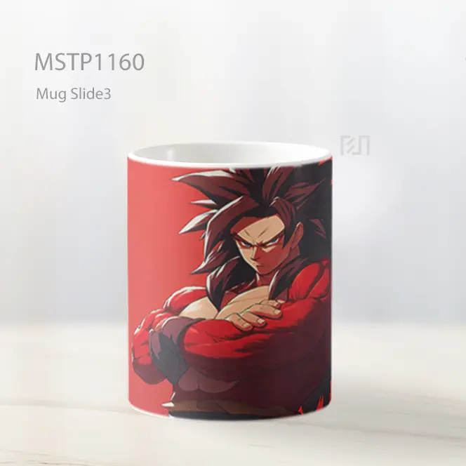 Goku Ssj4 Kekuatan Merah Dragon Ball Mug MSTP1160 - All-side / Desain