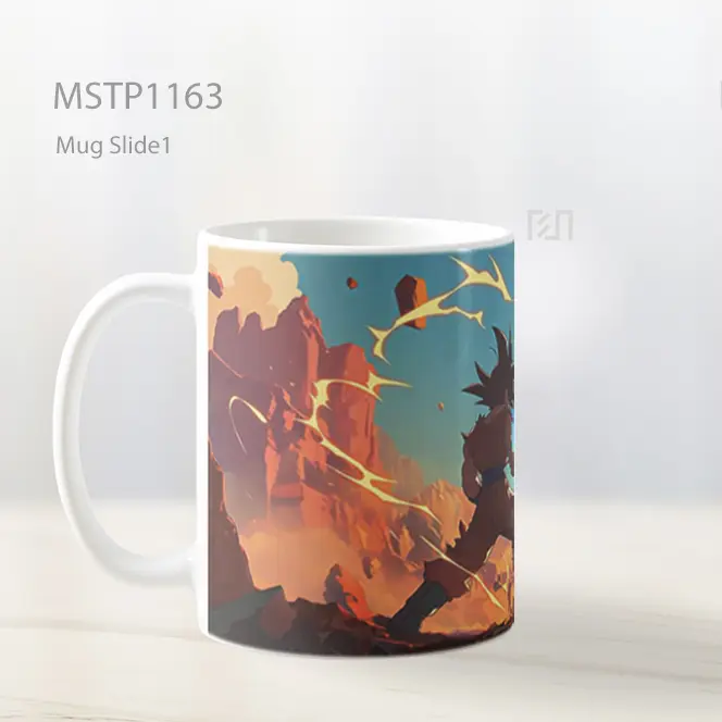 Goku Super Saiyan Dragon Ball Mug MSTP1163 - All-side / Desain
