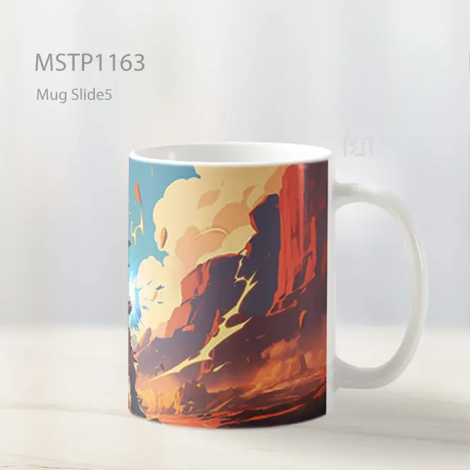 Goku Super Saiyan Dragon Ball Mug MSTP1163 - All-side / Desain