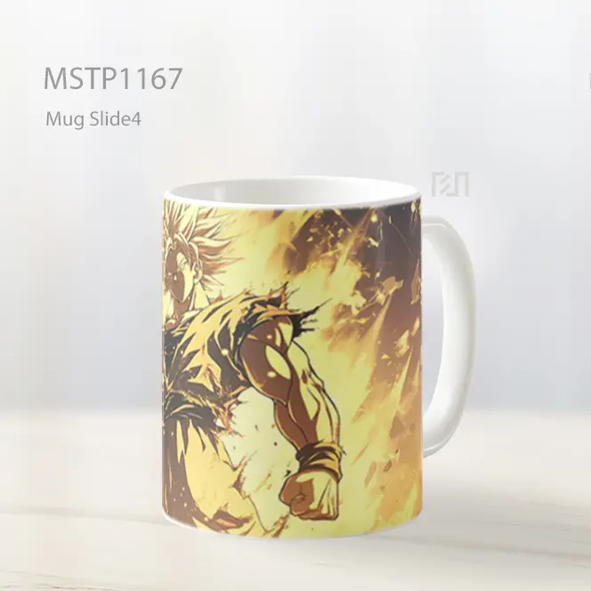 Goku Super Saiyan Kekuatan Intens Bercahaya Mug MSTP1167