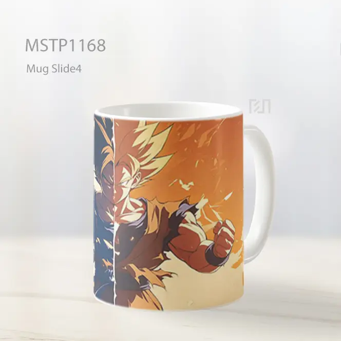 Goku Super Saiyan Power Up Split Form Dragon Ball Mug MSTP1168