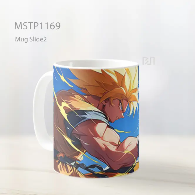 Goku Super Saiyan Power Mug MSTP1169 - All-side / Desain