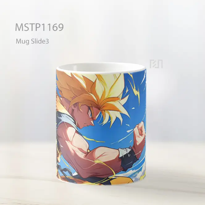 Goku Super Saiyan Power Mug MSTP1169 - All-side / Desain
