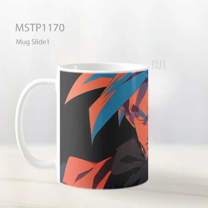 Goku Tatapan Intens Wallpaper Mug MSTP1170 - All-side / Desain