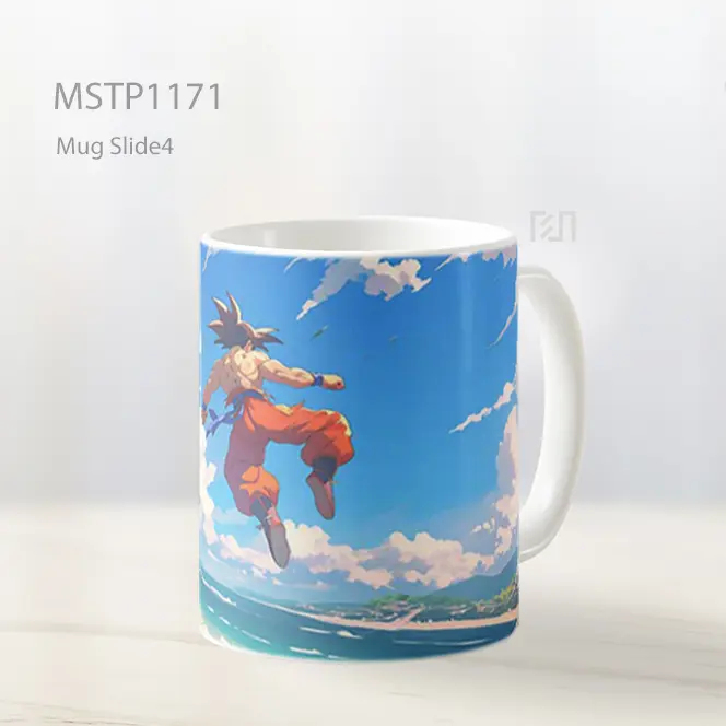 Goku Terbang Di Atas Pantai Musim Panas Mug MSTP1171