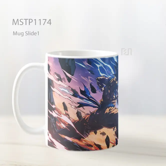 Goku Ultra Instinct Kamehameha Burst Power Mug MSTP1174 - All-side / Desain
