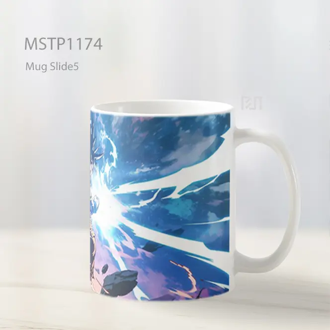 Goku Ultra Instinct Kamehameha Burst Power Mug MSTP1174 - All-side / Desain