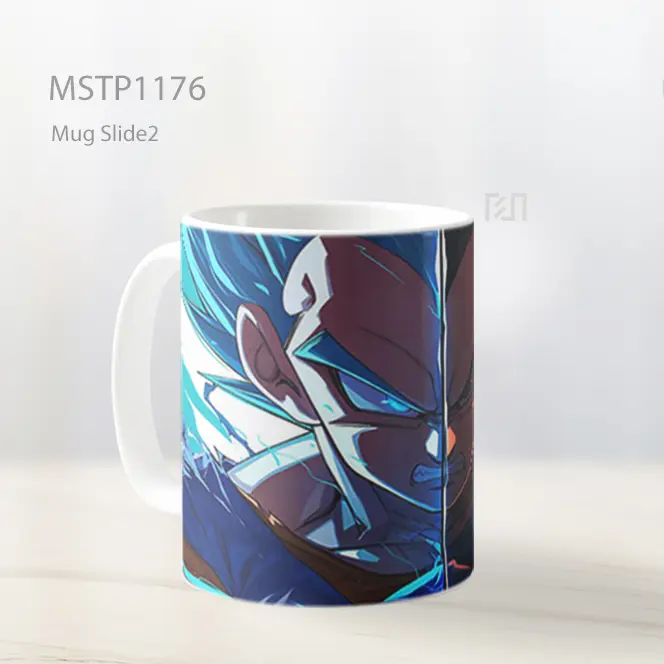 Goku Vegeta Wajah Terpisah Dragon Ball Mug MSTP1176 - All-side / Desain