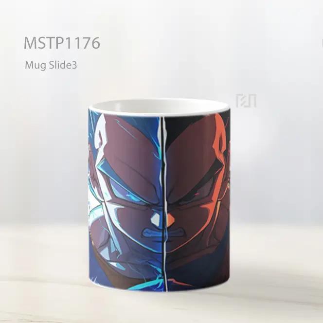 Goku Vegeta Wajah Terpisah Dragon Ball Mug MSTP1176 - All-side / Desain